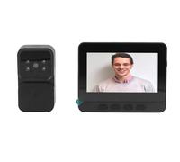 Videocitofono Wireless, Videocamera per Campanello 4,3 Pollici Connessione Stabile e Citofono Bidirezionale Sorveglianza Interna Ed Esterna Facile per Telecamera Citofono Domestica