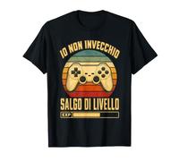 Videogiocatore Retro Io Non Invecchio Salgo di Livello Maglietta
