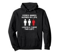 Videogiochi Ruined My Life Retro Gamer Humor Felpa con Cappuccio