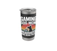 Videogioco Gioco Cane Mamma Colpi Alla Testa E Patti Di Testa Bicchiere termico in acciaio inox doppia parete