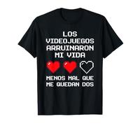 Videojuegos Arruinaron Mi Vida Gamer Pixel Umorismo Maglietta