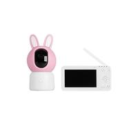 Videomonitor per Bambini da 4,5 Pollici, Telecamera di Sicurezza WiFi da 2 MP con Temperatura, Luce Delicata e Ninne Nanne Rilassanti per La Casa B