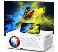 Videoproiettore 4K supportato, Nativo 1080P 19000L WiFi6 Bluetooth5.2 Proiettore con 50% Zoom, Mini proiettore portatile LED Retroproiettore Home Cinema 300'' per Smartphone/TV Stick/HDMI/USB