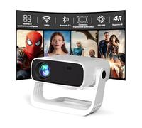 Videoproiettore con Applicazione Integrata - Wielio Proiettore Portatile Full HD 1080p, Android 11 WiFi6 BT5.2, Correzione Automatica del Trapezio, compatibile con iOS Android HDMI, Sistema Home