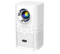 Denver PR-4700-4K - Proiettore con batteria, mini proiettore 4K fino a 180 pollici, proiettore home cinema portatile, 150 ANSI lumen, HDMI, USB-A, Bluetooth, 4K UHD 3840 x 2160p, per esterni e