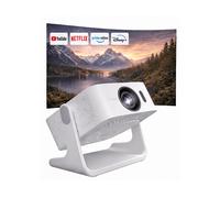 KIANO Elegance Cinema Full HD Proiettore | 400 ANSI Lumen | Smart TV ufficiale con Netflix, Prime Video & YouTube | Messa a fuoco automatica e correzione trapezoidale automatica | Home Cinema 120" |