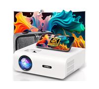 Strex Proiettore - 1080P Full HD - 15000 Lumen - Streaming Wireless - Include Borsa/Schermo di proiezione - WiFi - Bluetooth - Mini proiettore - Proiettore