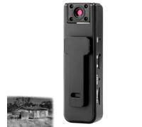 Videoregistratore audio sportivo Dodorado Ultra HD 2 in 1, action camera 1080P con visione notturna, obiettivo grandangolare, batteria a lunga durata 5 ore, body cam indossabile con clip(1pcs)