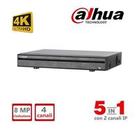Videoregistratore dahua digitale WizSense 5IN1 XVR5104HS-4KL-I3T a 4 canali Pent