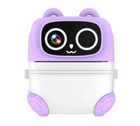 Videoregistratore digitale per bambini, ad alta definizione, con doppia lente, per la scuola elementare, colore: viola