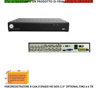 Videoregistratore Multiprotocollo 5MPX 8 Canali 4IP Statico e Dinamico 8 Allarme