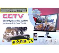 Videosorveglianza DVR +4 Videocamere infrarossi.Sensore movimento,HDMI 3G iPhone