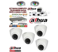 VIDEOSORVEGLIANZA DVR ENVIO 5MPX + 4 Telecamere DAHUA DOME Offerta