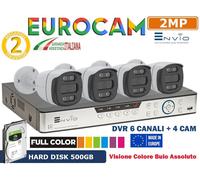 DVR 8 CANALI 5MPX RILEVAMENTO VOLTO + 8 CAM 5MPX SONY FULL COLOR