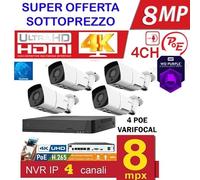 IMPIANTO CON VISIONE A COLORI AL BUIO ASSOLUTO KIT 4 CANALI