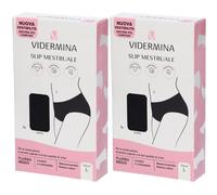 Vidermina Slip Mestruale Alto Colore Nero Taglia L 2x1 pz Altro