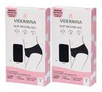 Vidermina Slip Mestruale Alto Colore Nero Taglia S 2x1 St