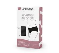 Vidermina Slip Mestruale Riutilizzabile Taglia M colore Nero, 1 Slip