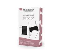 Vidermina - Slip Mestruale Riutilizzabile Taglia M Vita Alta Colore Nero Confezione 1 Pezzo