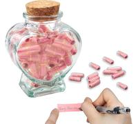 VidFair 50 capsule d'amore, pillole per messaggi, regalo romantico per fidanzato, anniversario, compleanno, San Valentino, per fidanzato/fidanzata, lettera d'amore emotiva, messaggio di carta in una