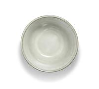 VIDI Alba Ciotole Set in Bianco Perla | Set da 6 Ciotole con Design Asimmetrico | Ø15 cm in Gres Porcellanato, Adatto a Forno, Microonde e Lavastoviglie | Servizio da Tavola per 6 Persone