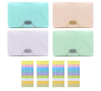 Vidillo Portadocumenti espandibile, 4 pezzi, formato A6, piccolo e portatile, con 13 tasche, multicolore, per fisarmonica, borsa per documenti, portafoglio, espandibile