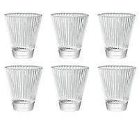 VIDIVI SET 6 BICCHIERI ACQUA 320 ML IN VETRO TRASPARENTE - DIVA OVALE