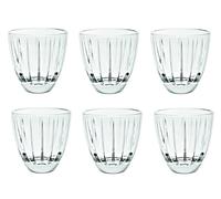 VIDIVI SET 6 BICCHIERI ACQUA 360 ML IN VETRO TRASPARENTE - ACCADEMIA