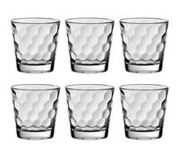 VIDIVI SET 6 BICCHIERI ACQUA 370 ML IN VETRO TRASPARENTE - HONEY