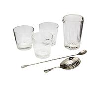 Vidivì set barman mixology in finissimo vetro 9 pz qualità professionale.