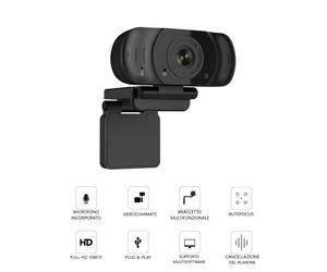 Vidlok WebCam Pro W90 Lavoro conferenze DaD Didattica a distanza Full HD 1080P