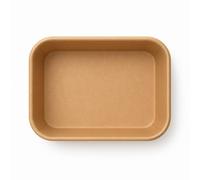 vidoelettronica Insalatiera Biodegradabile Rettangolare 750 ml - 25 Pezzi - Eco Container per Insalate, Picnic, Cibo Asporto (25 carta kraft 750 ml)