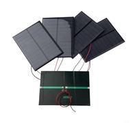 Vidonergy 5 pannelli solari policristallini da 5,5 V 200 mA con filo da 15 cm, 110 x 80 mm, kit di celle solari fotovoltaiche per casa fai da te e piccoli sistemi di energia solare
