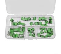 Vidonergy 50PCS KF128 PCB Mount Morsettiere a vite 2 54mm passo 2 pin 3 pin 4 pin per collegamento rapido e disconnessione nei circuiti