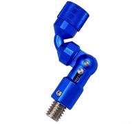 Vidonergy Adattatore per retino da pesca con giunto pieghevole e interruttore di bloccaggio, filettatura da 12 mm, lega di alluminio per la maggior parte degli atterraggi (blu)