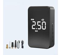 Vidonergy Aria per auto senza fili, portatile, con display a LED, flusso d'aria 140 PSI e 25L/min, spegnimento automatico, 4 modalità per auto, bici, palla, nuoto per anello, tipo C (A)