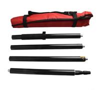 Vidonergy Asta di misurazione in fibra di carbonio da 1,8 m, con filettatura 5/8, telescopico a 4 sezioni, palo GNSS, leggero e portatile per mappatura