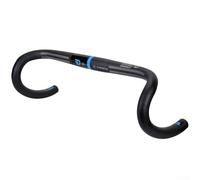 Vidonergy Barra da strada in fibra di carbonio per bicicletta, diametro morsetto 31,8 mm, larghezza 400/420 mm, peso 177 g, leggero, per bici fisse e biciclette (blu 420 mm)