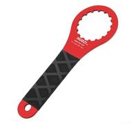 Vidonergy Chiave a corpo cavo per disco e albero centrale BB, strumento in lega di alluminio con impugnatura antiscivolo, compatibile con modelli BB49-16/BB52-16/BB46-24/BSA30-12 (02 (BB52-16) rosso)