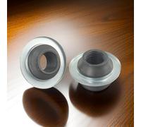 Vidonergy Dadi conici in acciaio per asse posteriore solido, 3/8" x 26 TPI, lunghezza circa 13,6 mm e diametro esterno 17 mm, confezione da 2 pezzi - compatibili con biciclette entry-level