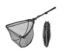 Vidonergy Guadino pieghevole per pesci con manico telescopico in fibra di carbonio, diametro 35/40/45 cm, telaio in lega di alluminio e magnesio e rete da 2 mm, per canne da pesca e bastoni (45 mm)