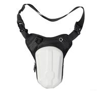 Vidonergy Marsupio da gamba per moto, impermeabile, in EVA, con tasche in rete per equitazione, borsa a tracolla e bagaglio a vita (bianco)