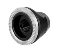 Vidonergy Mountain - Dado per mozzo per bicicletta, M5, a sgancio rapido, per fissaggio standard delle ruote, in lega di alluminio, antiscivolo, compatibile con la maggior parte dei mozzi a sgancio