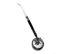 Vidonergy Pinzette a terza mano curve e dritte con base rotante a 360° per la creazione di gioielli, riparazione di orologi ed elettronica, strumento di saldatura in acciaio resistente al calore (sku