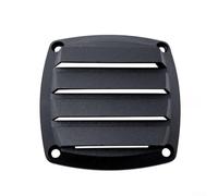 Vidonergy Presa d'aria per barca marina, 7,6 cm, nera, per yacht scafo e accessori per canoa, piastra di ventilazione in plastica con resistenza agli agenti atmosferici, per kayak e (nero)