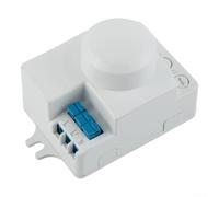 Vidonergy Sensore di movimento a microonde con angolo di rilevamento regolabile a 360°, sensibilità alla luce regolabile e timer, raggio di rilevamento da 1 a 10 m per il controllo dell'illuminazione