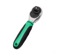 Vidonergy Set di chiavi a cricchetto a 72 denti con bussole a doppio azionamento da 1/4", 3/8" e 1/2", direzione reversibile, acciaio al cromo vanadio, impugnatura ergonomica antiscivolo, per (12,7 mm