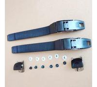 Vidonergy Set di cinghie di ricambio per pattini in linea con morsetto, viti e dadi per scarpe da pattinaggio a rotelle, 2 set include cinghie in PP, fibbie quadrate, clip e elementi di fissaggio (A)