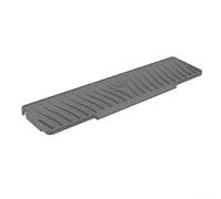 Vidonergy Tappetino in silicone per lavello da cucina, 45 x 10 cm, design inclinato, paraspruzzi e protezione per piano di lavoro, antiscivolo, arrotolabile, piatto (grigio)