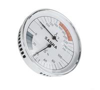 Vidonergy Termometro igrometro per sauna Fahrenheit con calibrazione automatica per sauna domestica, robusto guscio in metallo per un'umidità accurata